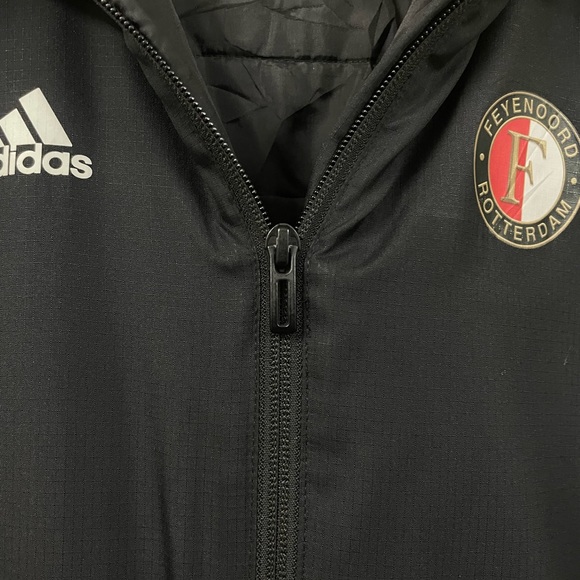 Adidas Feyenoord Rotterdam winter black puffer jacket for men’s & women’s - Picture 3 of 13